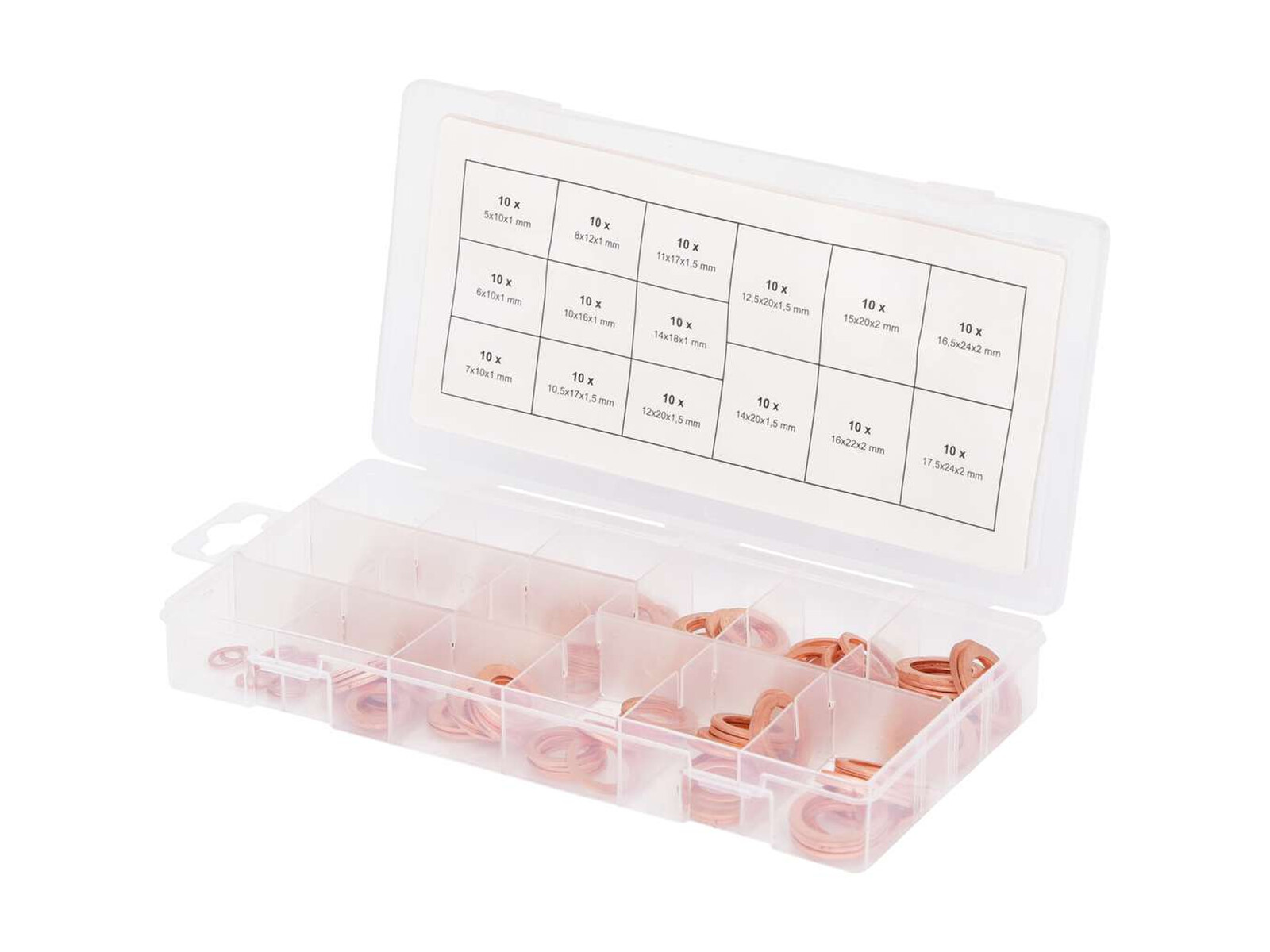 SORTIMENTLÅDA KOPPARBRICKOR