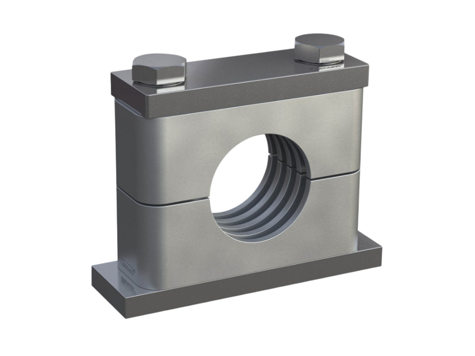 Rörklamma Komplett Ø60.3mm, DIN3015 Tunga Serien, Aluminium