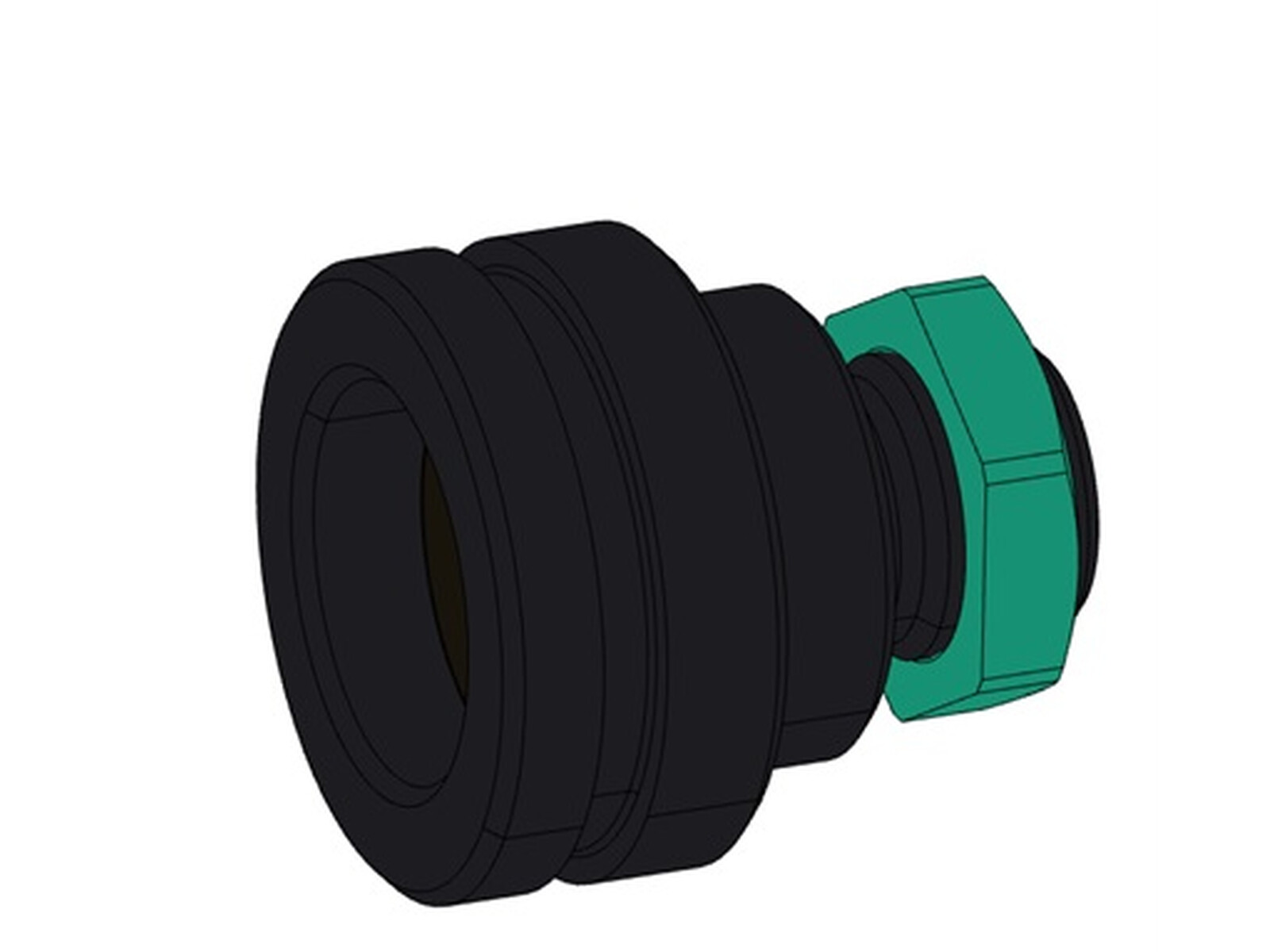 Docking station for 1/2" ISO 7241 series A male couplings