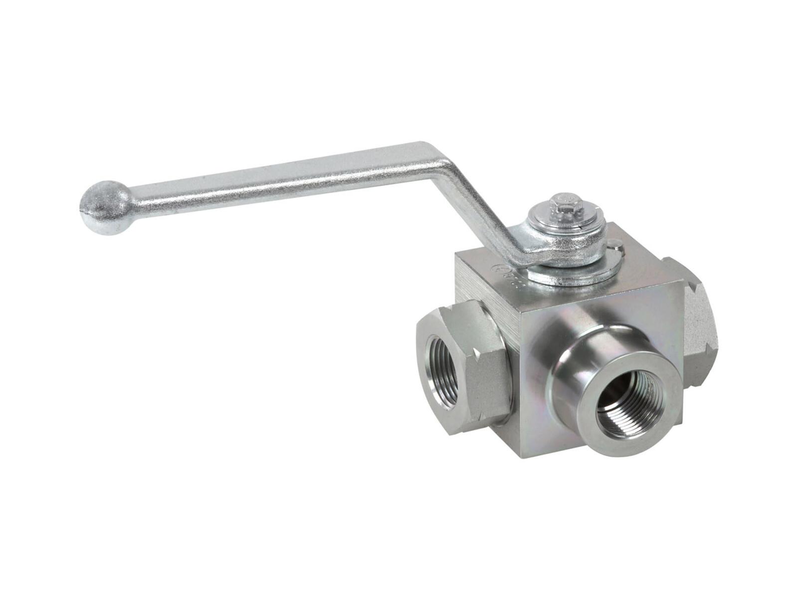 Kulventil BK3, 3-vägs T, Inv-G,  fästhål