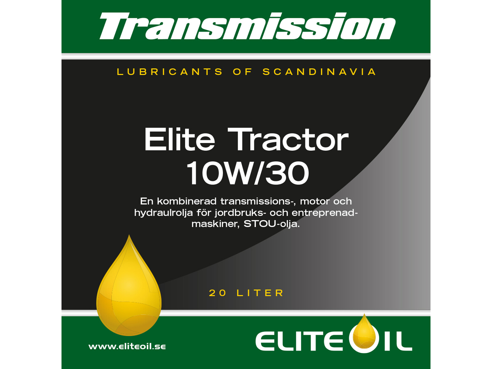 Elite Tractor Oil 20L 10W-30 GL-4 STOU