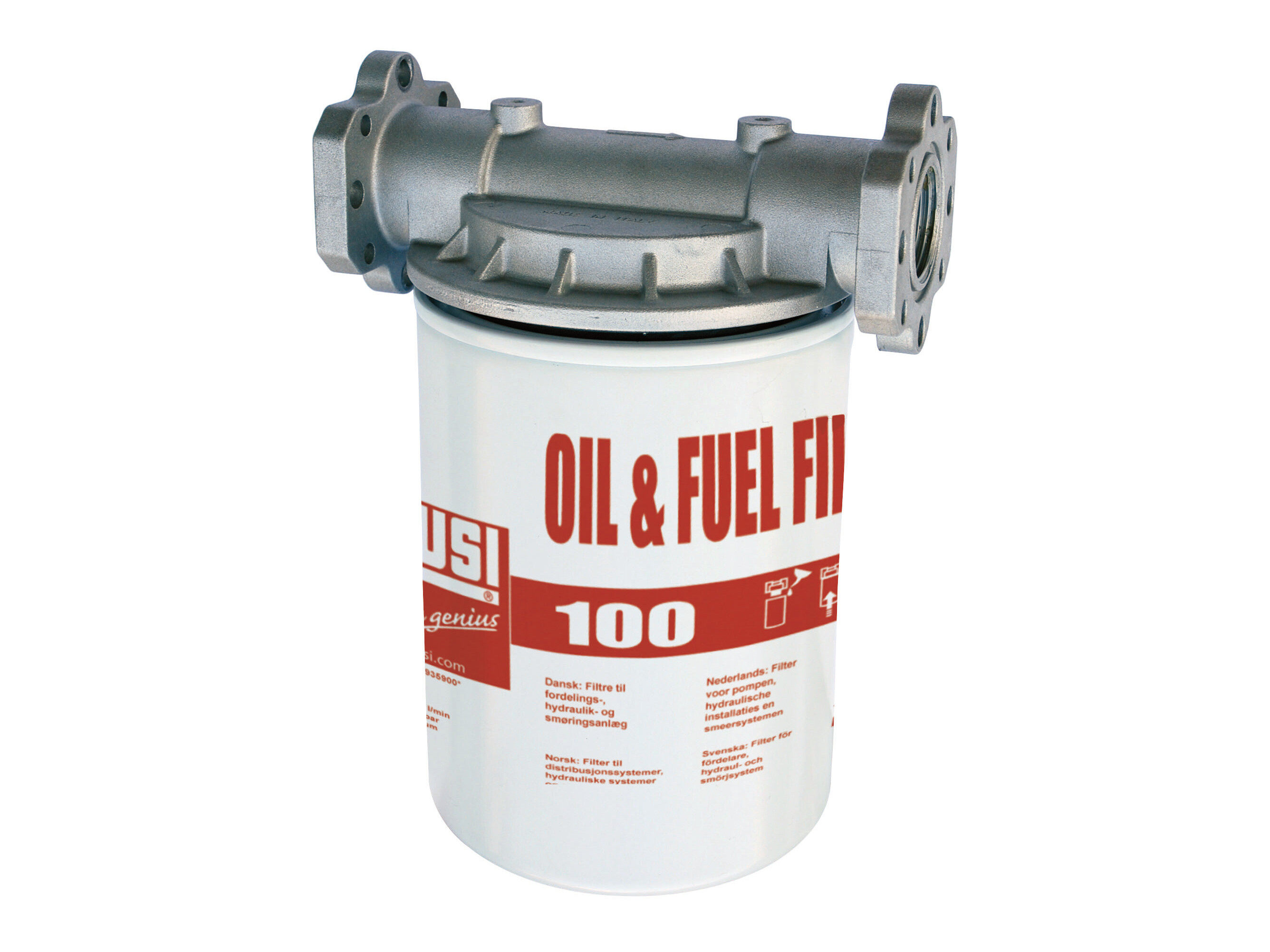 Filter Diesel/olja Komplett, 10 Micro, 100 lit/min