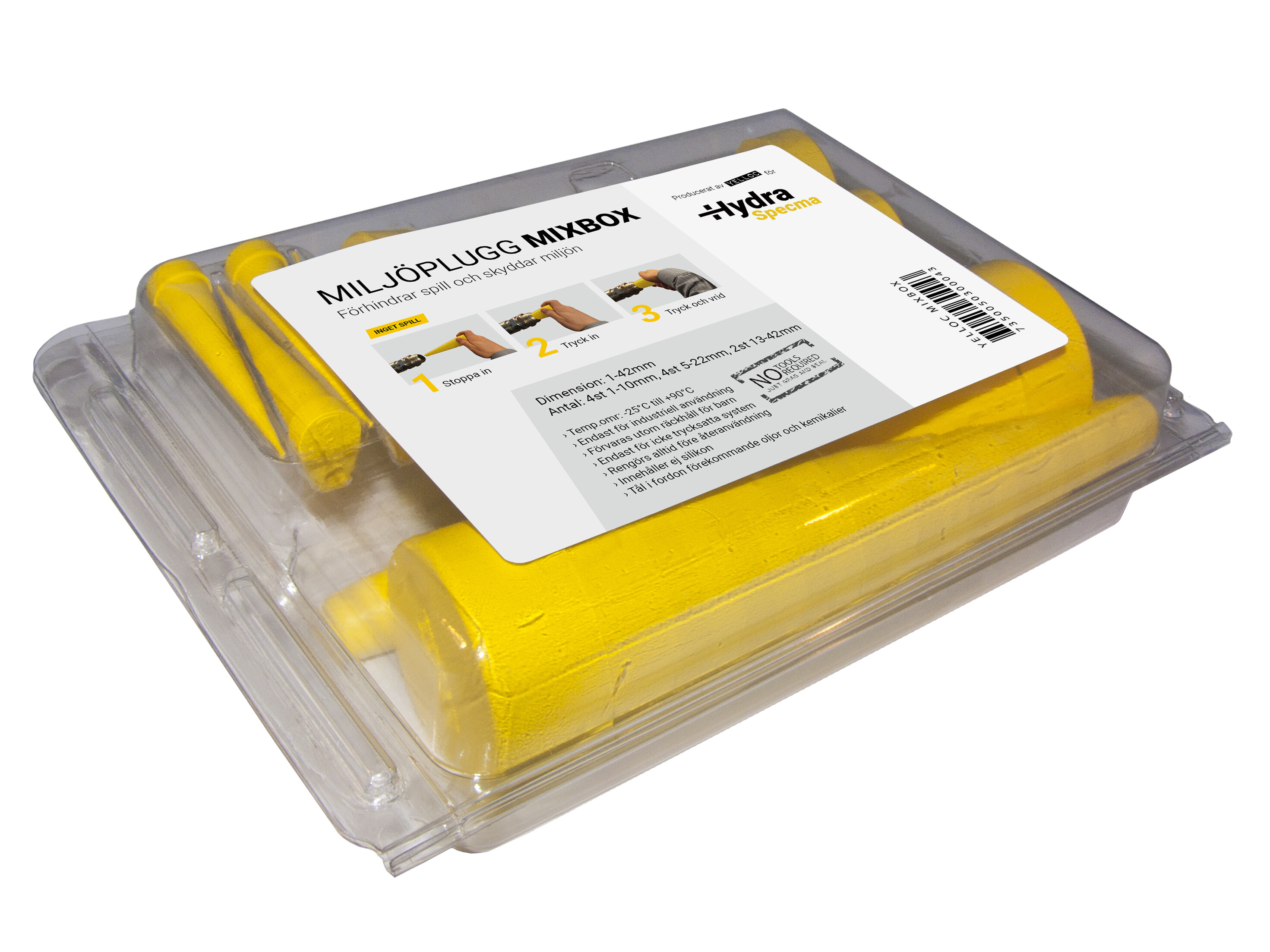 Miljöplugg mix 10st/frp 4xmicro, 4xstand, 2xXL