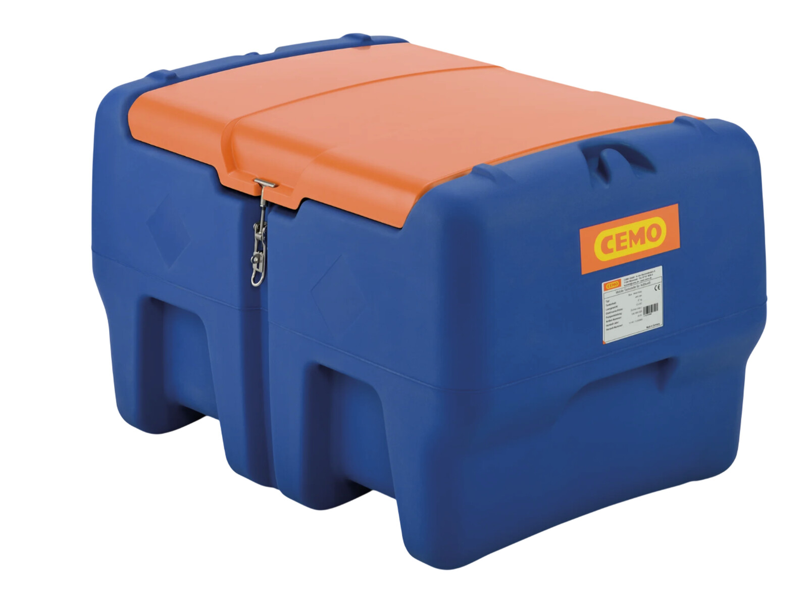Blue-Mobile Easy 440 L with hinged lid, 4 m filling hose DN