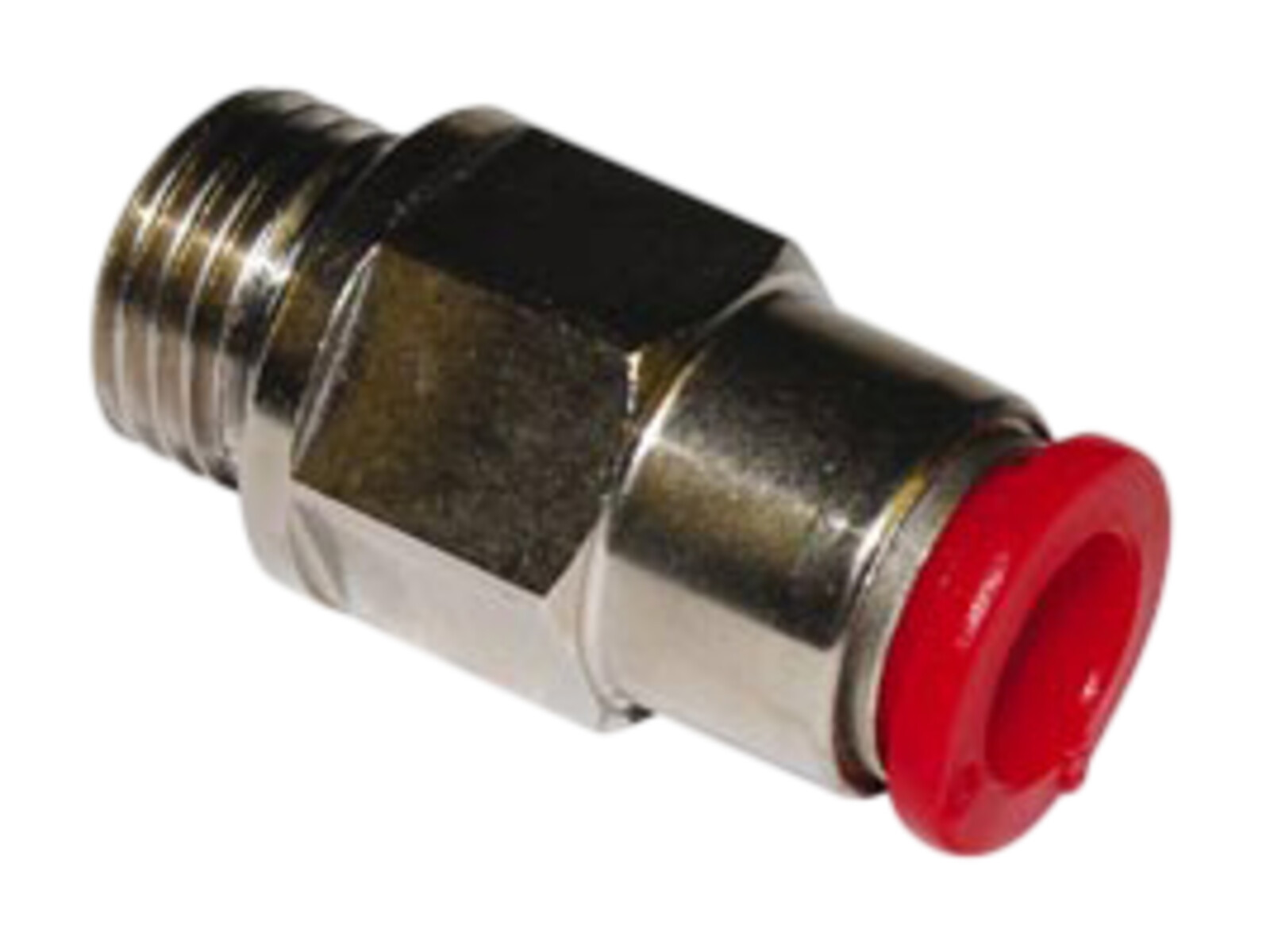 Adapter Rak Ø6 mm Utv-G1/8 självstängande