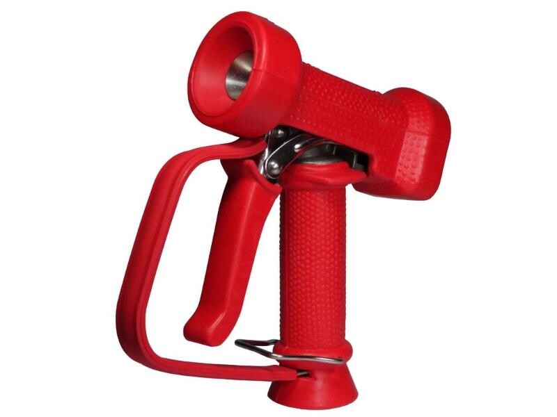 Spolpistol ställbar Inv G1/2 Gummibelagd syrafast Röd