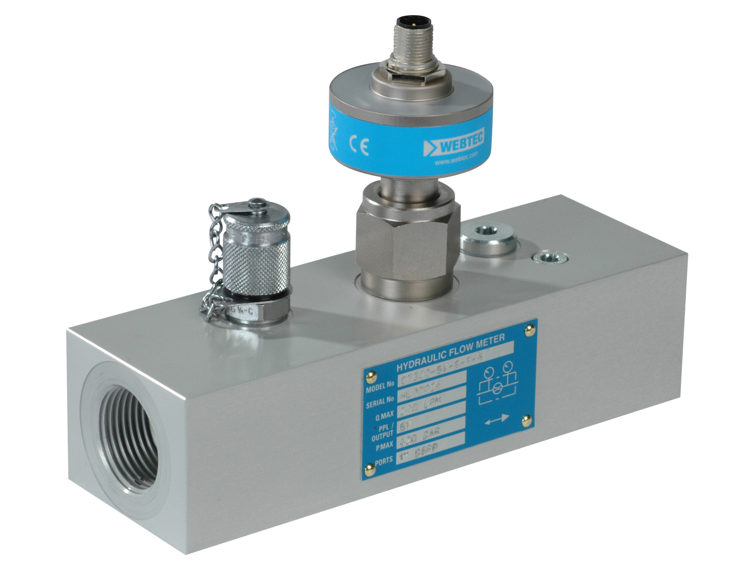 CT300-5V-B-B-6 TURBINE FLOW METER 0-300 LPM