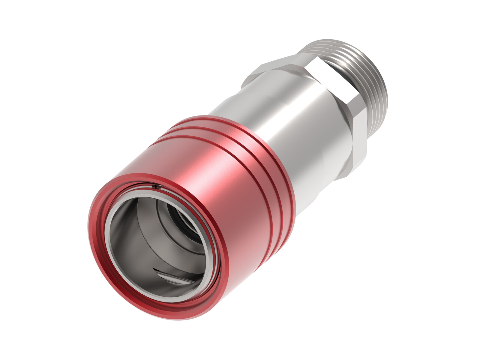 UQD06 compact socket 3/4 male ORB red