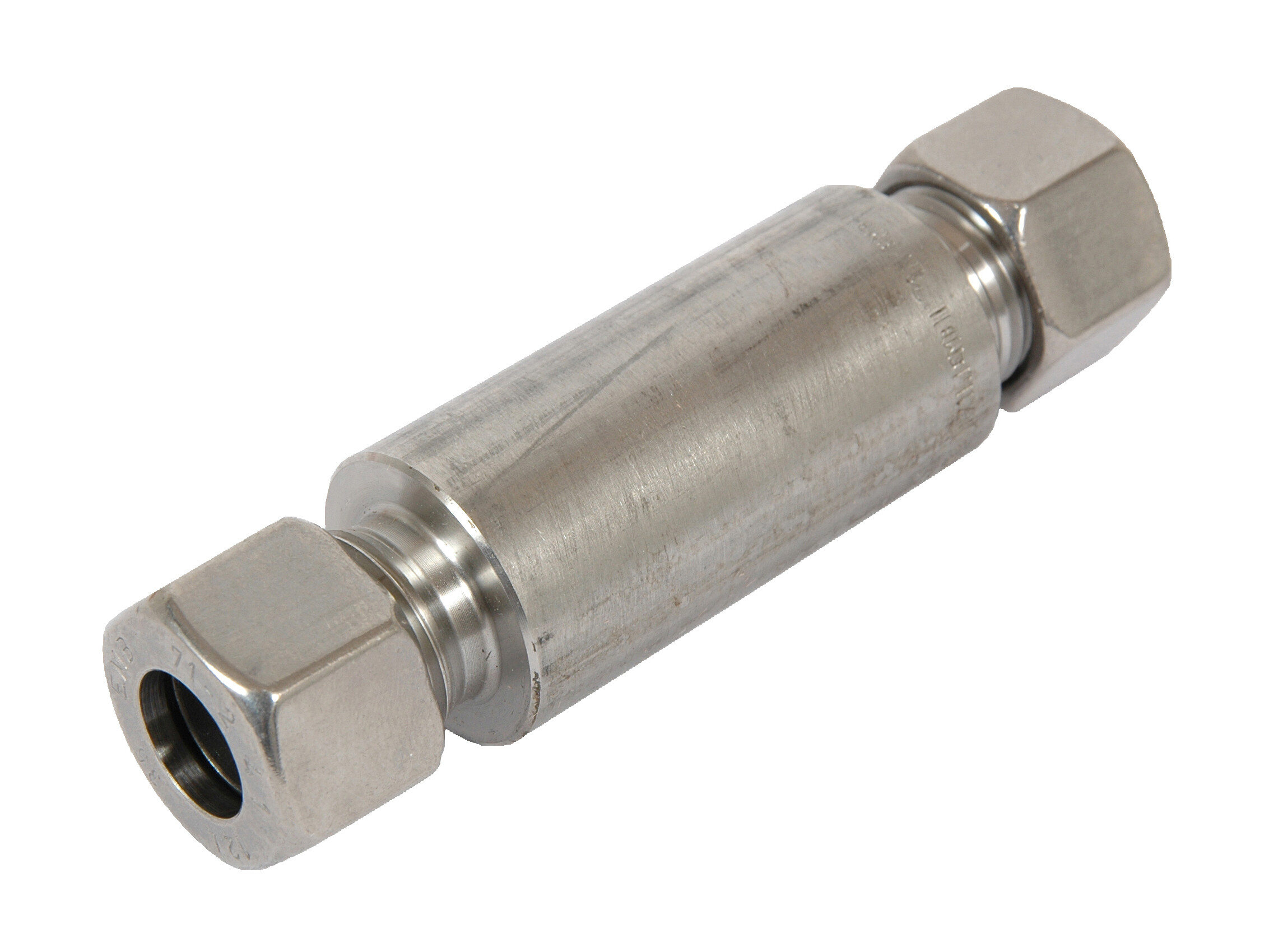 Läpivientiliitin hitsattava kevyt 42mm putkelle AISI 316