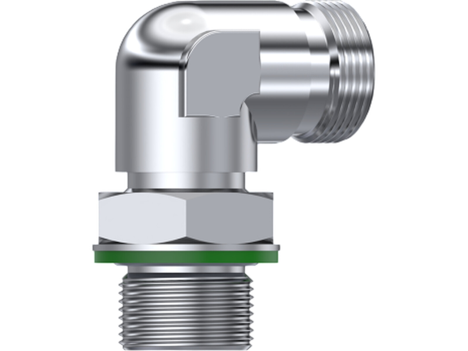 Adapter 90° 12L  Utv-G 3/8'' Ställbar Syrafast