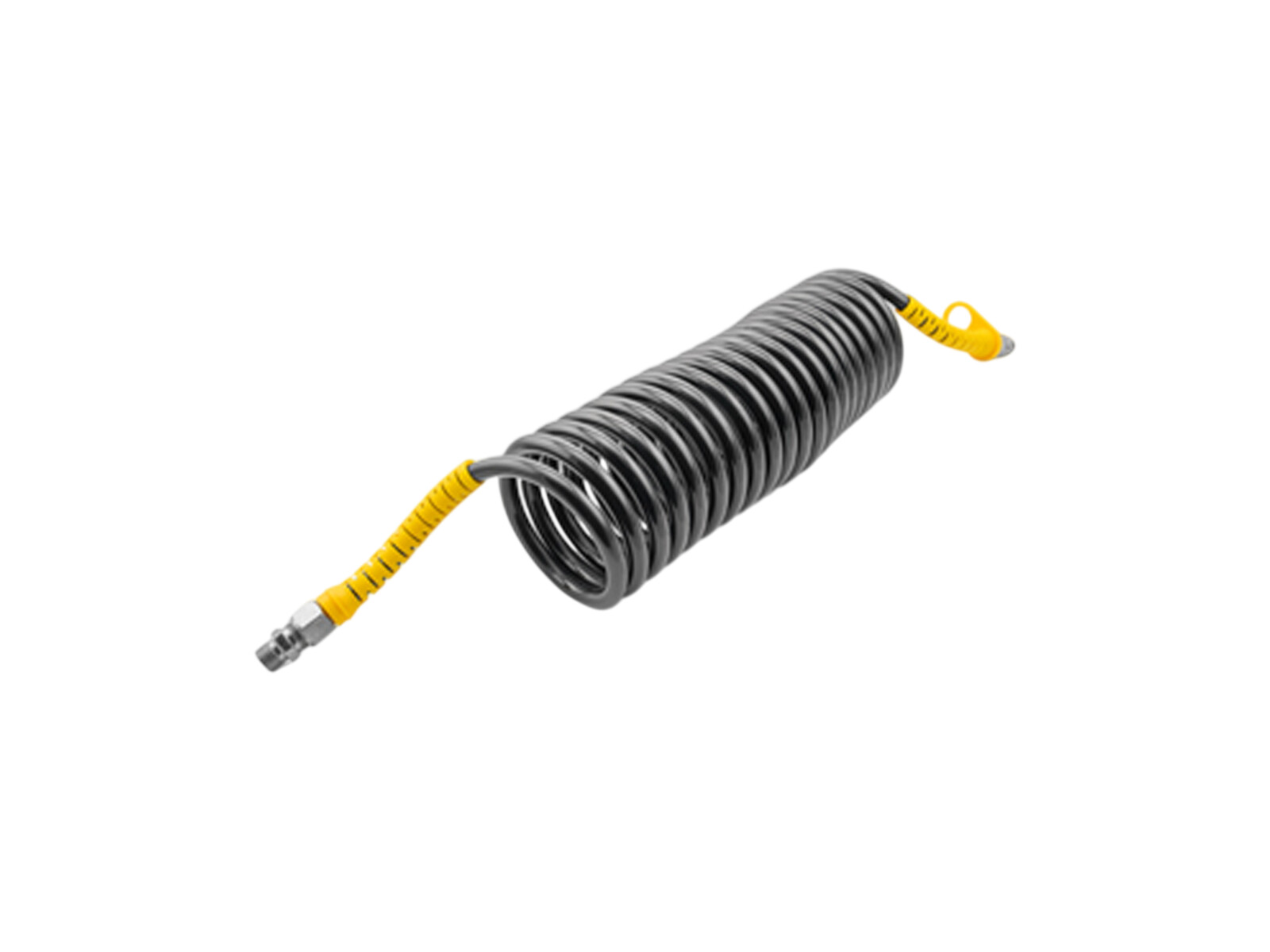 Luftbromsslang Spiral M16 Svart/Gul, DIN74323,DIN73378,5.5m