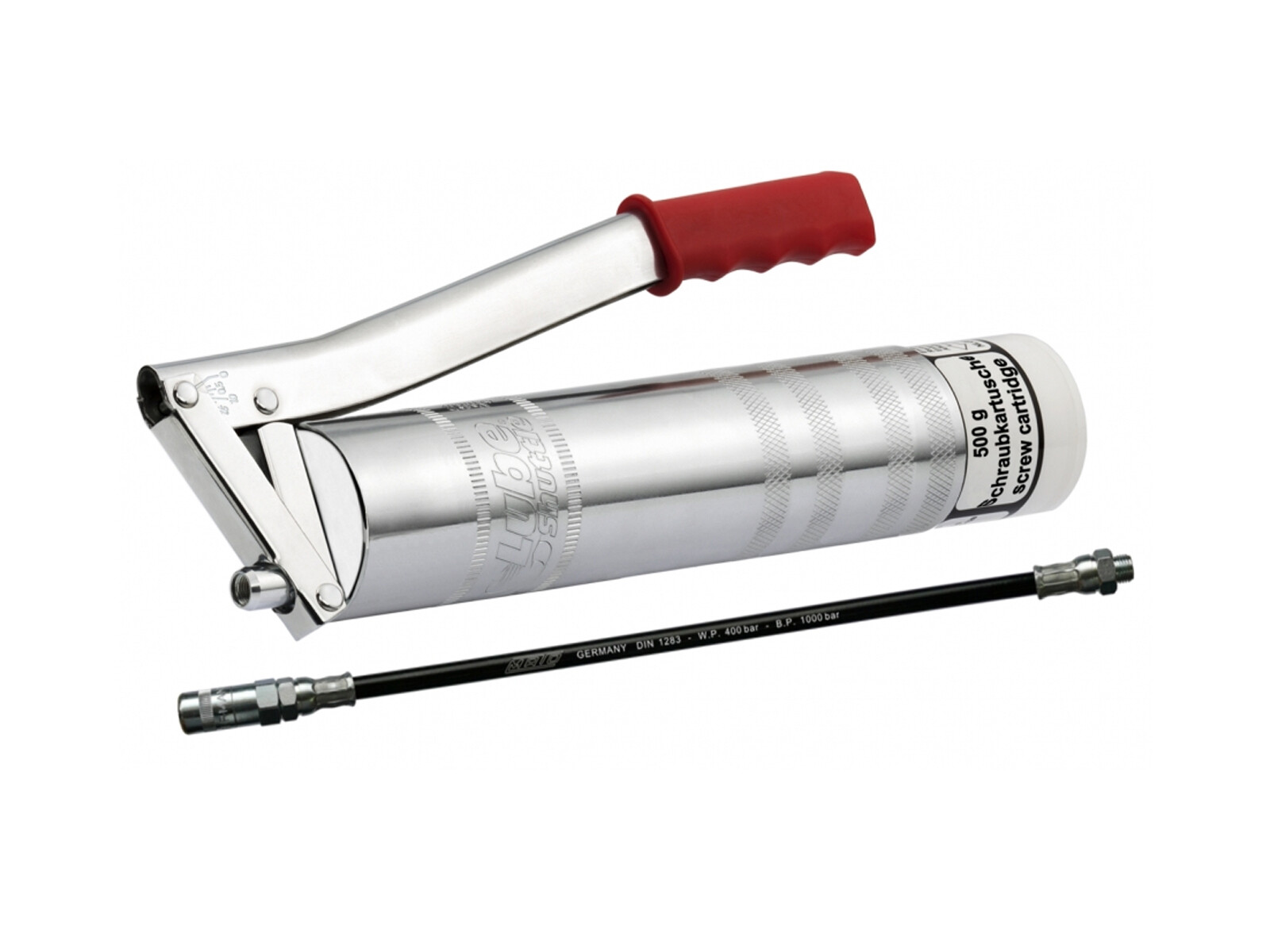 Fettpress LS500 med slang och fettmunstycke