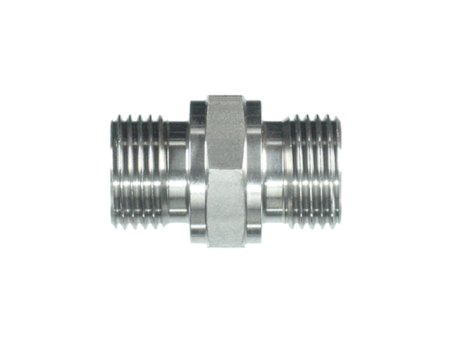 Adapter BSP male x BSP male (Flat Face both ends) - 82BP 135 Stainless