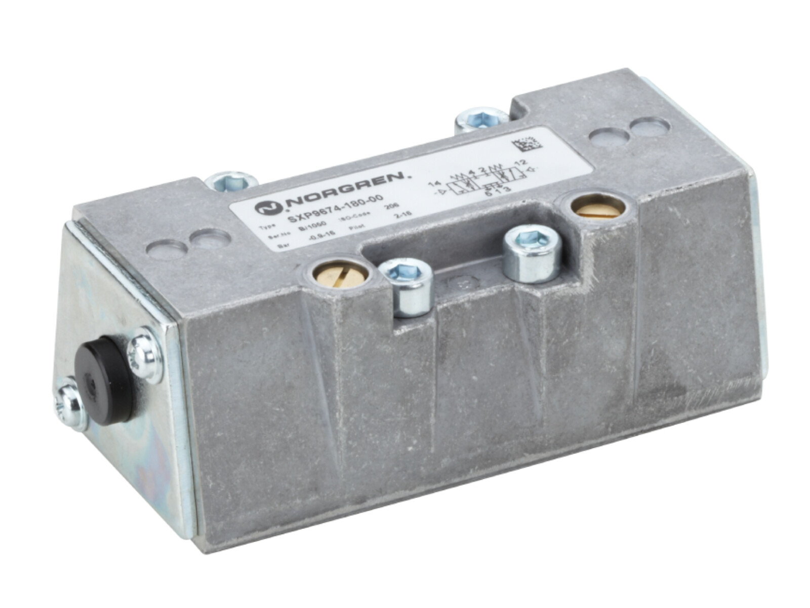 ISO2 Luftstyrd ventil 5/3 APB