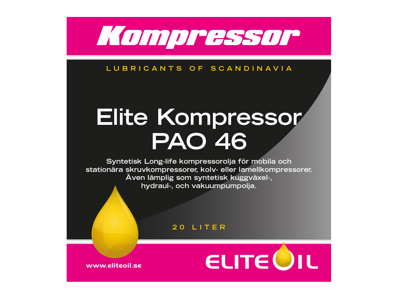 ELITE KOMPRESSOR SYNTET PAO 46 20L
