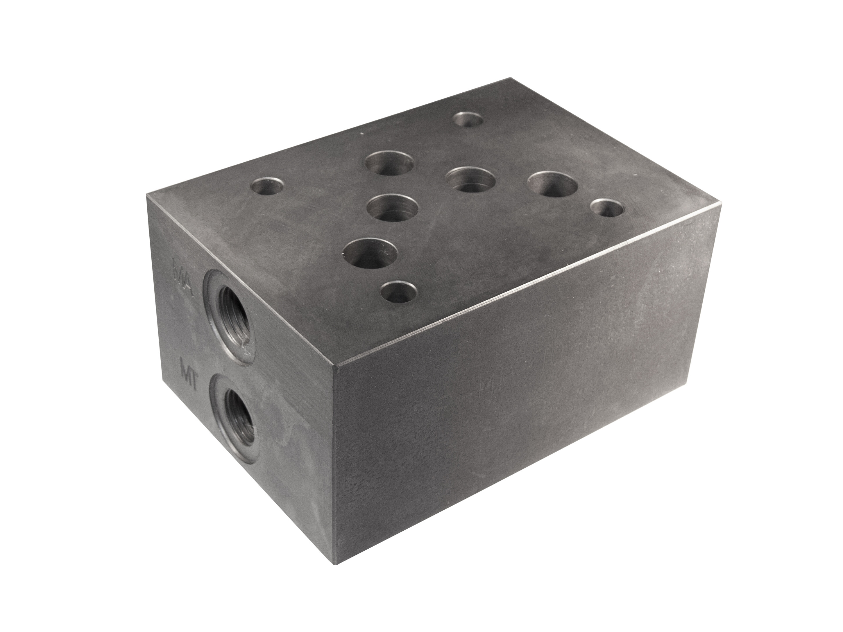 Ventilblock NG10 Mätuttag P T A B G1/4 bygghöjd 50mm