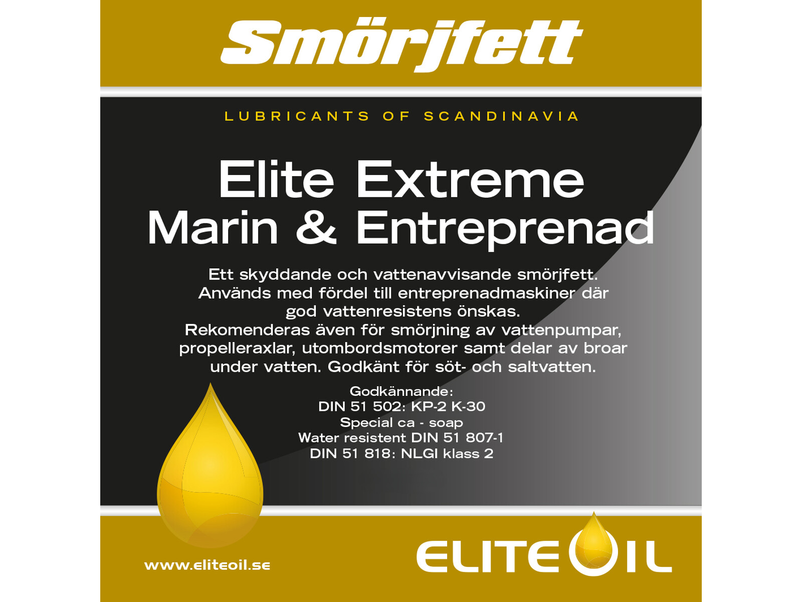 ELITE SMØREFETT MARINE 400GR