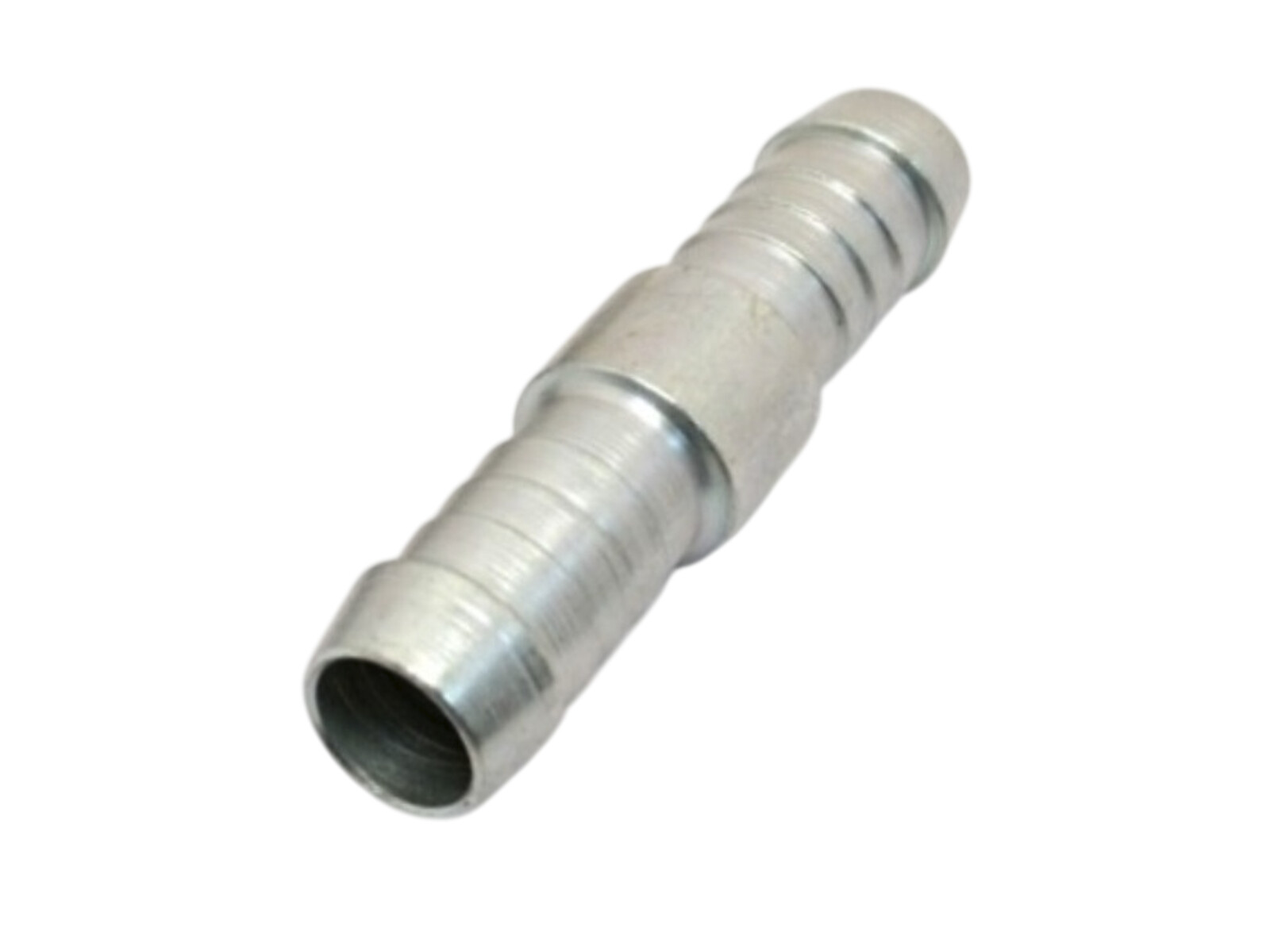 Straight adaptor for hose in steel