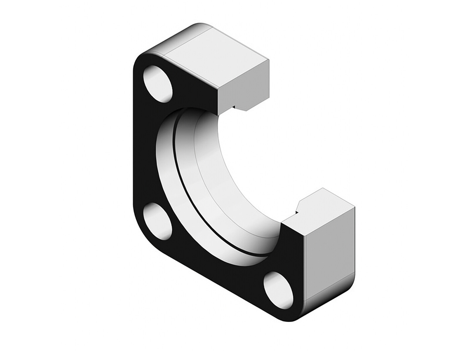 448F Flare flange 3" 350-400 bar CS/ZN