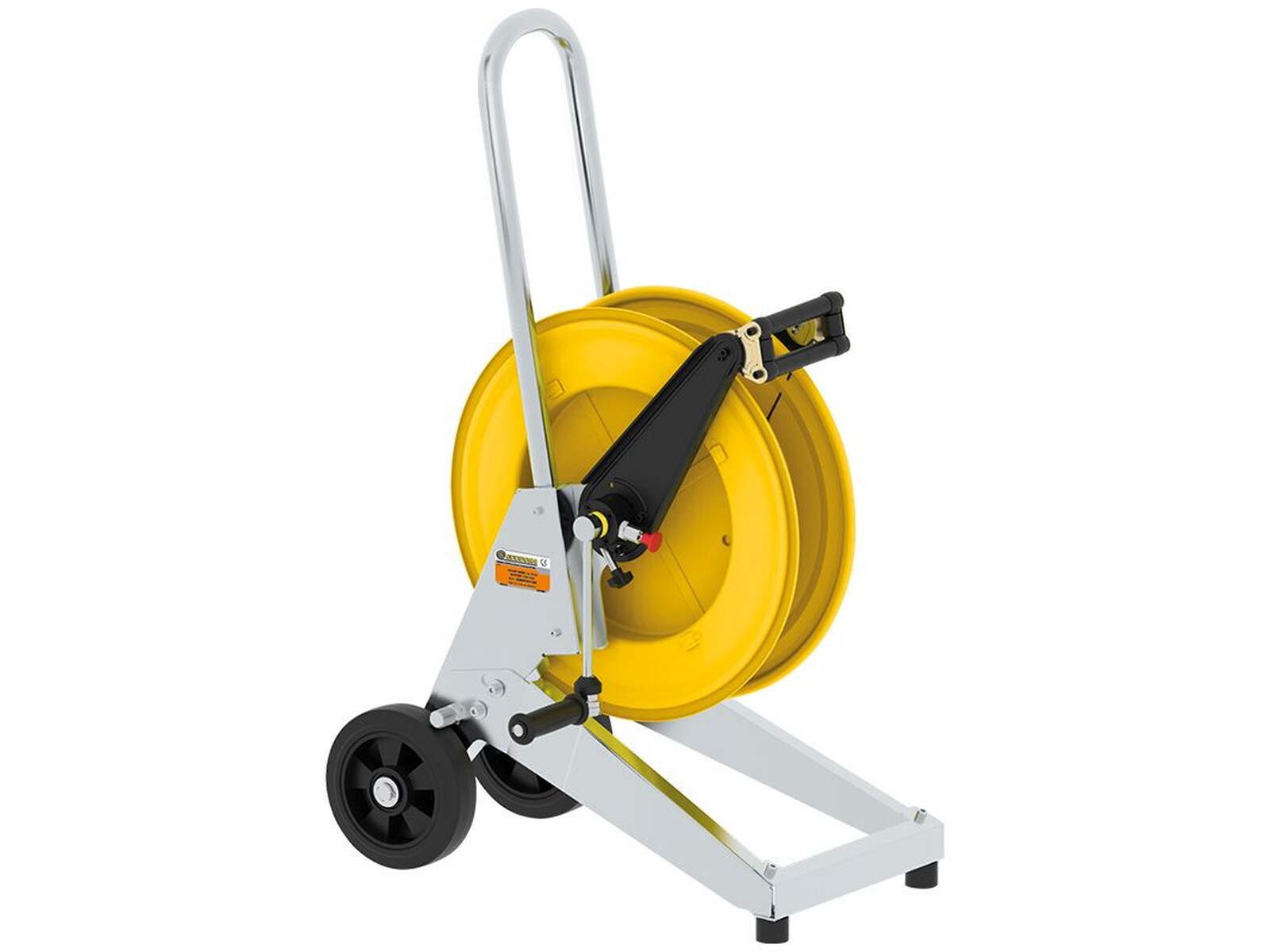 Manual trolley mounted hose reel s 530 for hot water 200 bar