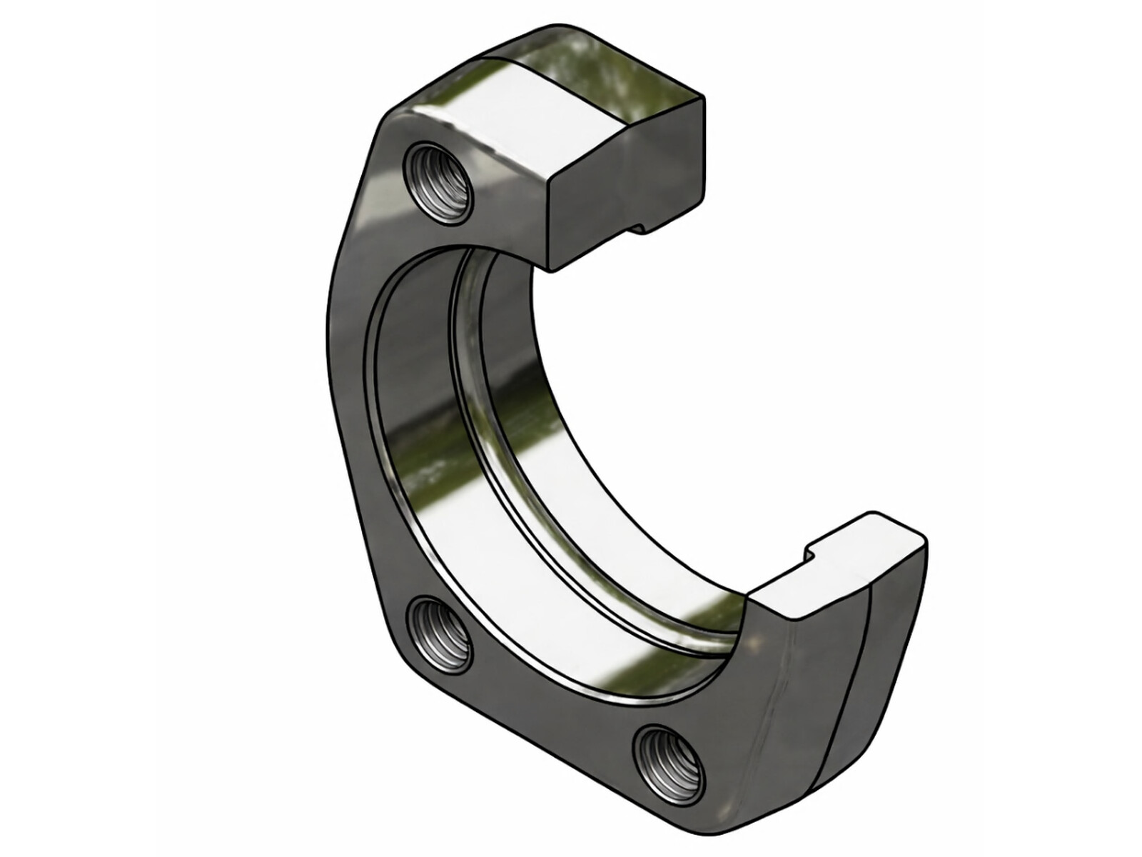 RFTM64-125-M14 - 1 1/4'' SAE 6000 RETAIN RING FLANGE - M14 TAPPED HOLES