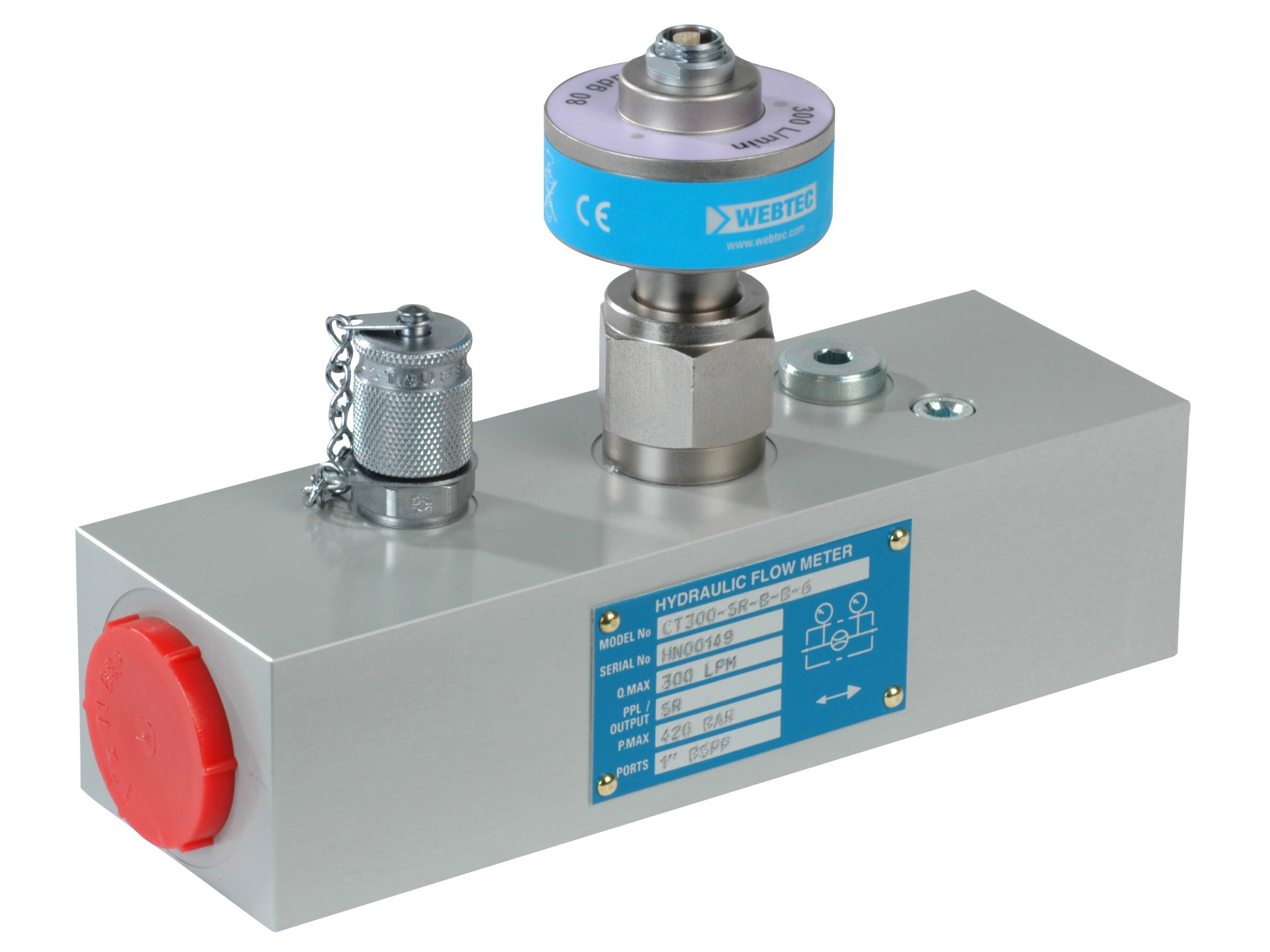 CT300-SR-B-B-6 Turbine flow meter 0-300 LPM type SR