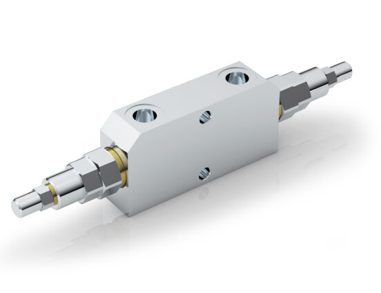 Double overcenter valve VBCD 3/8" DE  pilot ratio 1:3.1
