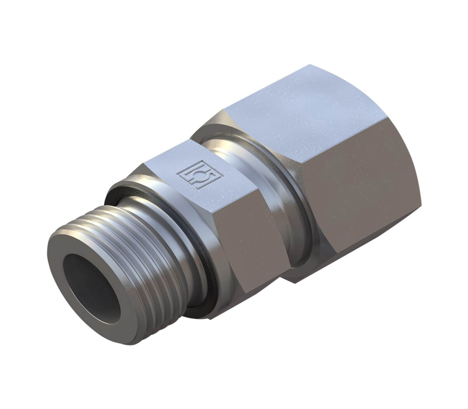 Rak passform 0° - S-serien - DIN hane x BSP hane 60° tätningsyta - A-RS-AX / 6012-S