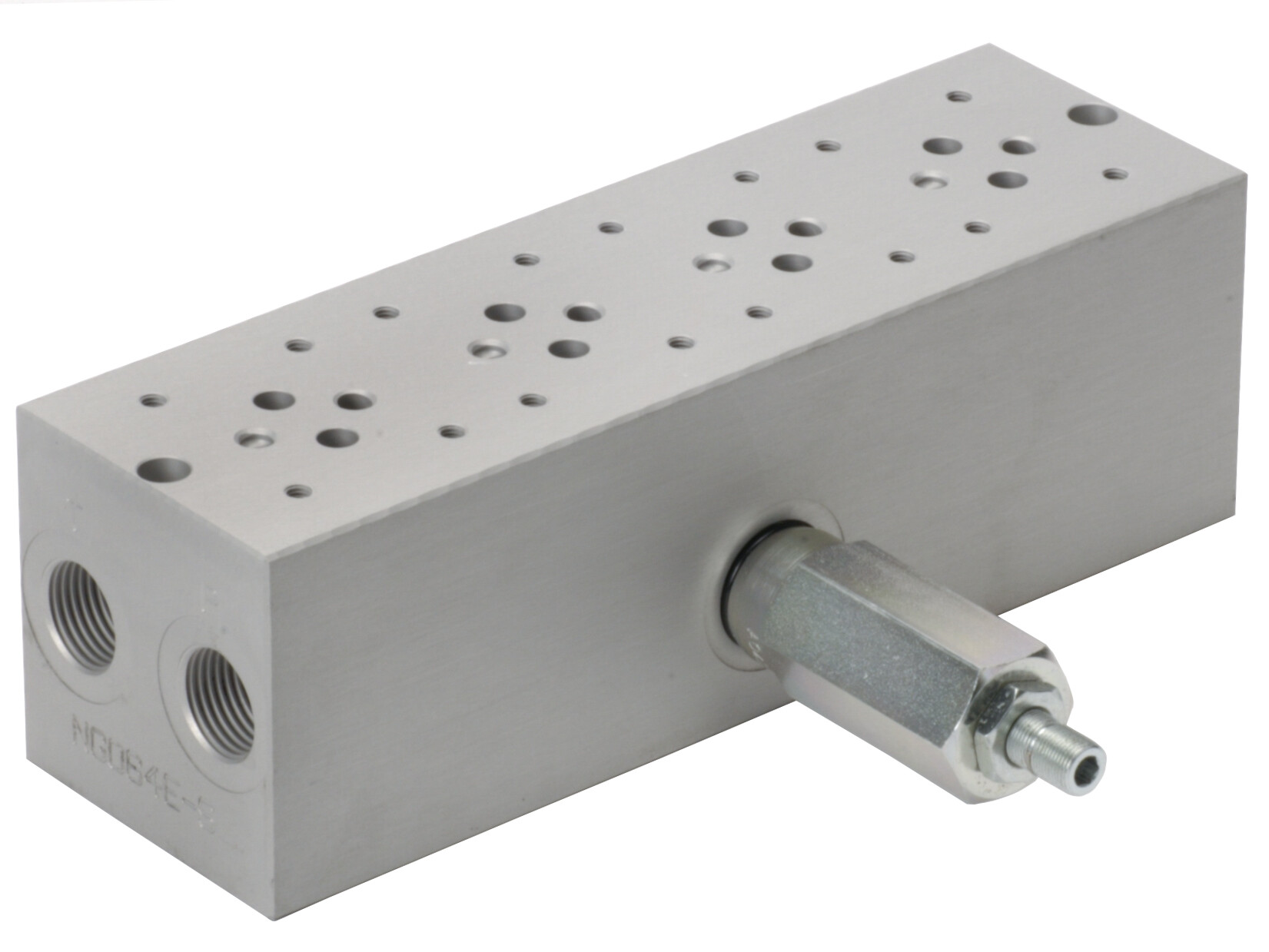 Bundplade for 4 x Cetop3 med A04D2HZN S-ventil