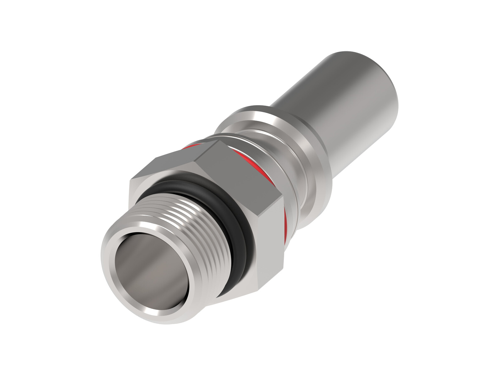 UQD06 Plug 3/4 Male ORB Red