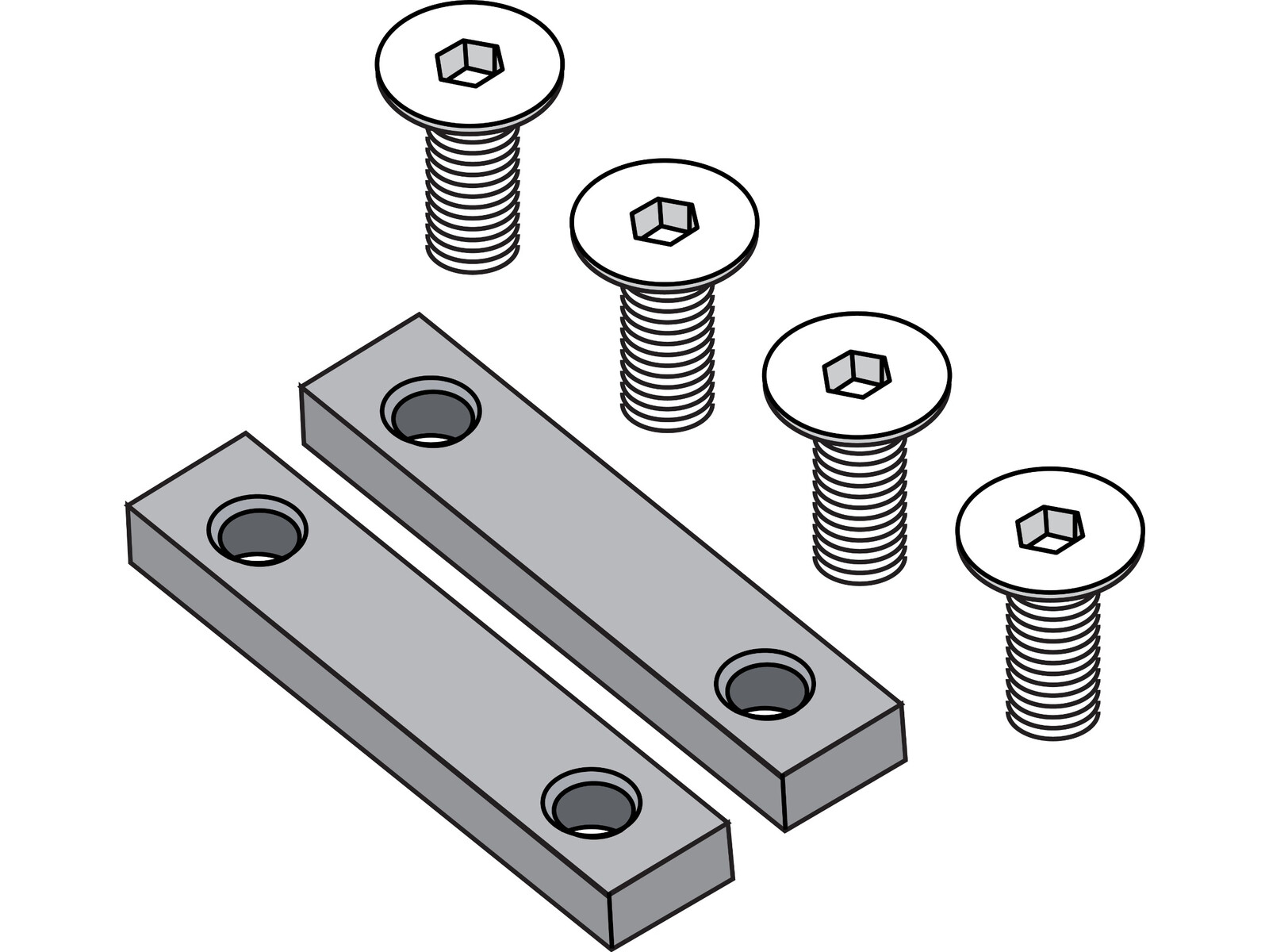 Slot nut kit MX GII
