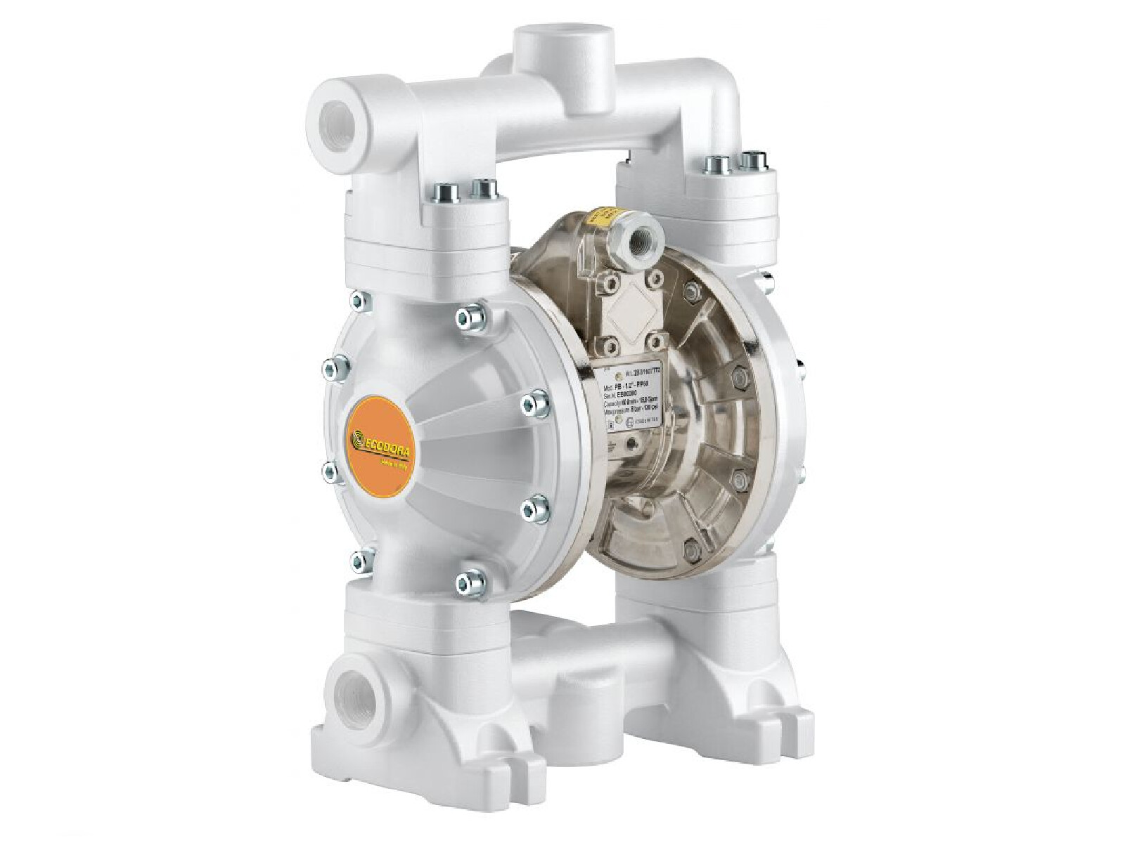 Membranpump 1/2'', R 1:1, 60 l/min, Polypropylen, Teflon