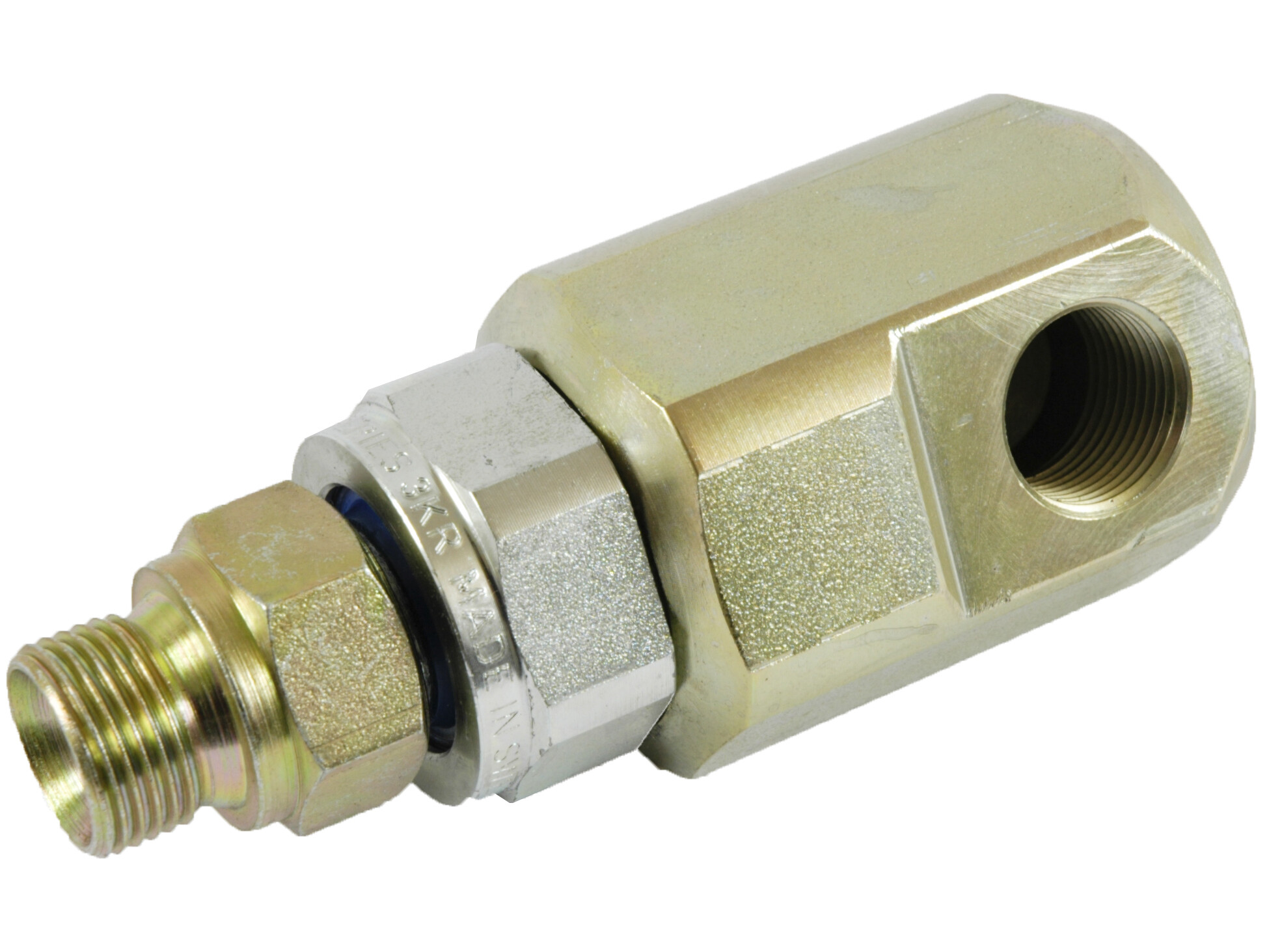 Svirvel 90gr. 1/2" BSP 350 bar for hydraulik, med kuglelejer
