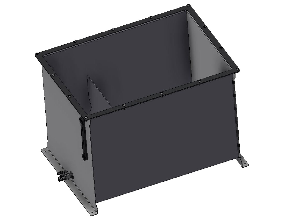HGTA 275L complete steel tank without lid (LBH)946x680x653 p