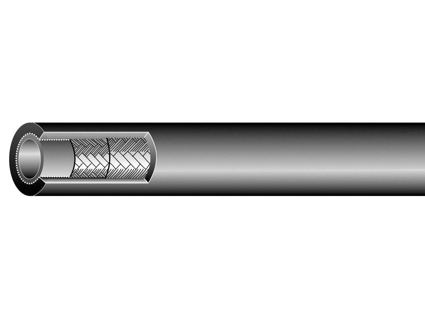 1.1/4 Oil hose 10 bar 31,5 x 7mm with steel spiral
