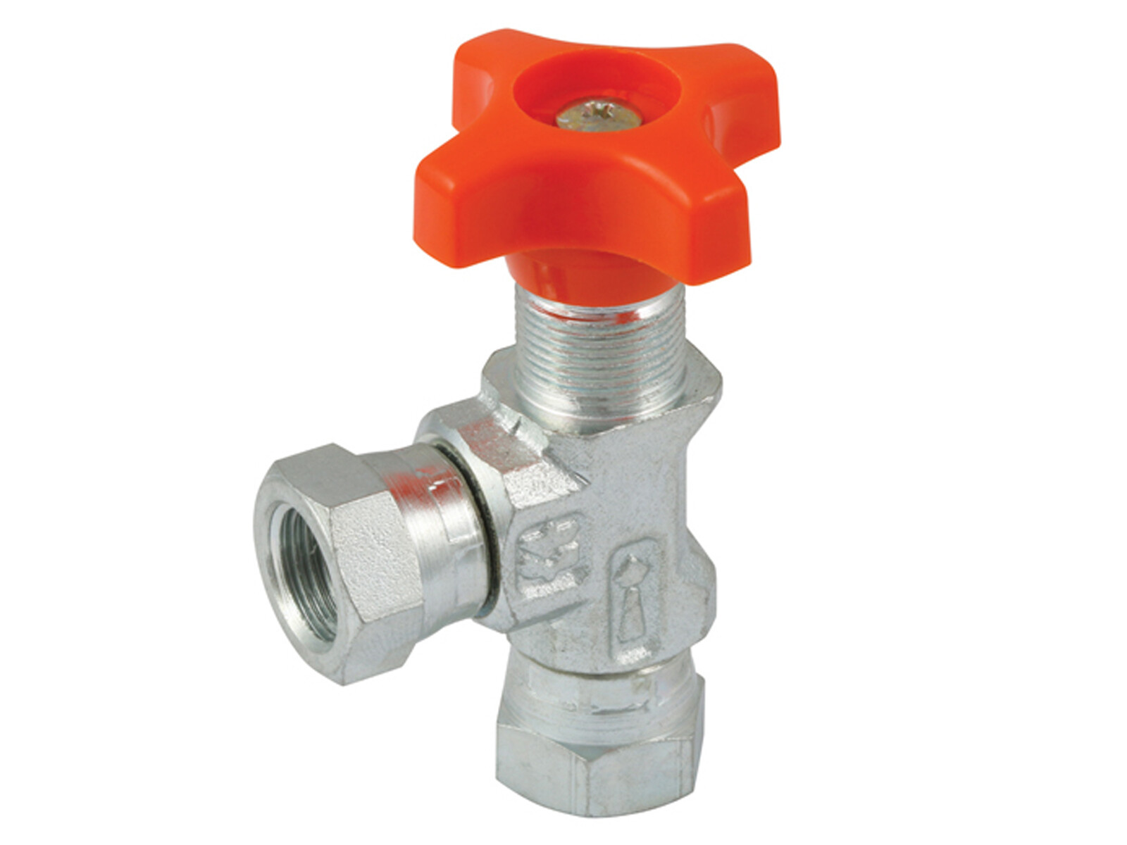 Manometerventil Inv-G1/4'', 400 Bar, 90° Inv 6mm