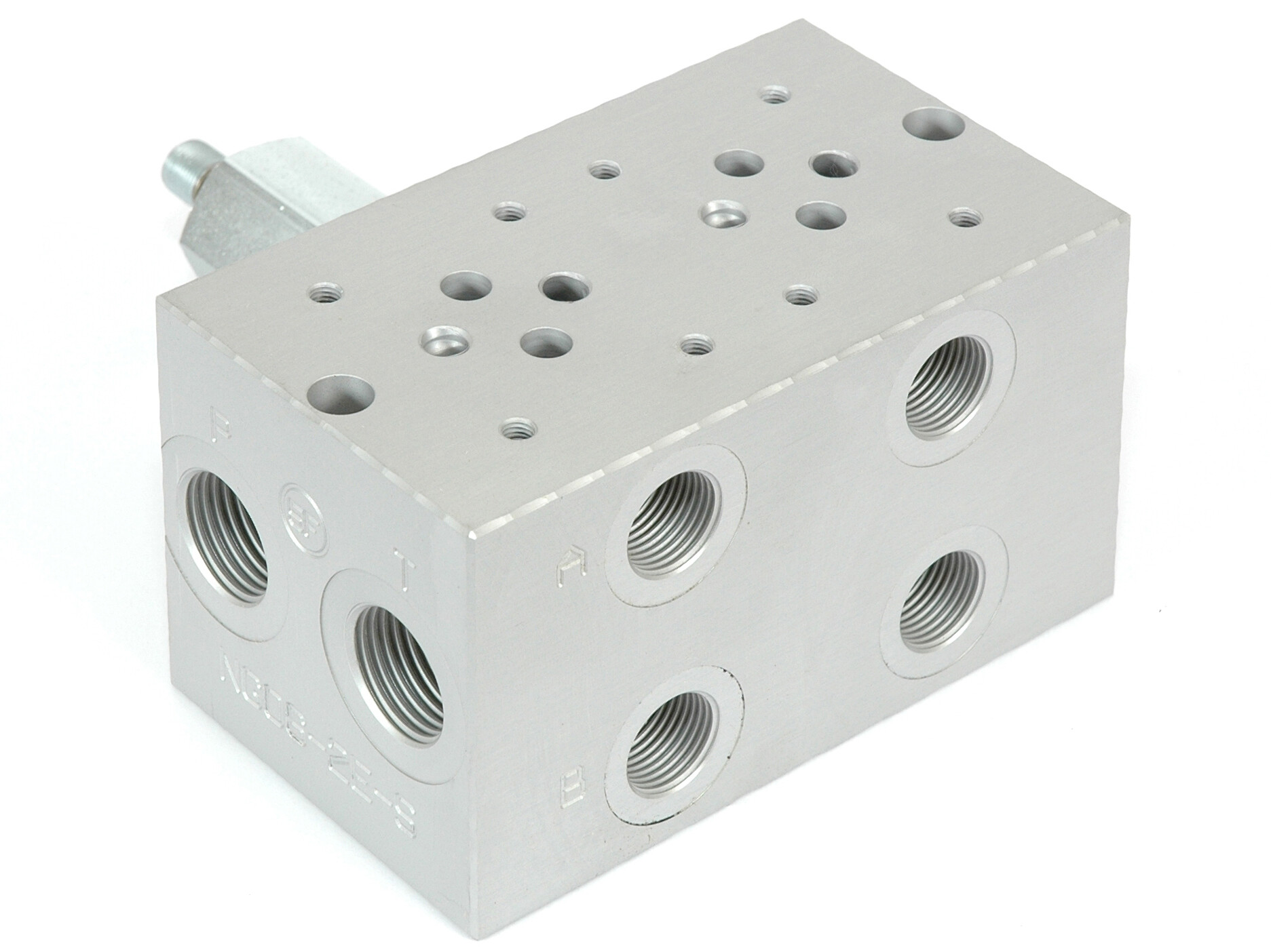Bundplade for 2 x Cetop3 med A04D2HZN S-ventil