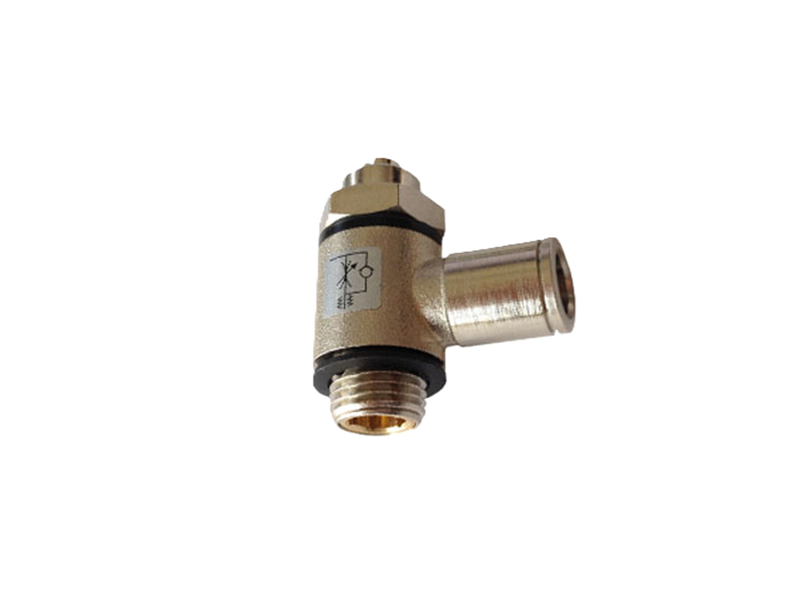 OTSC06G02D - Banjo med regulator för cylinder 6mm G1/4"