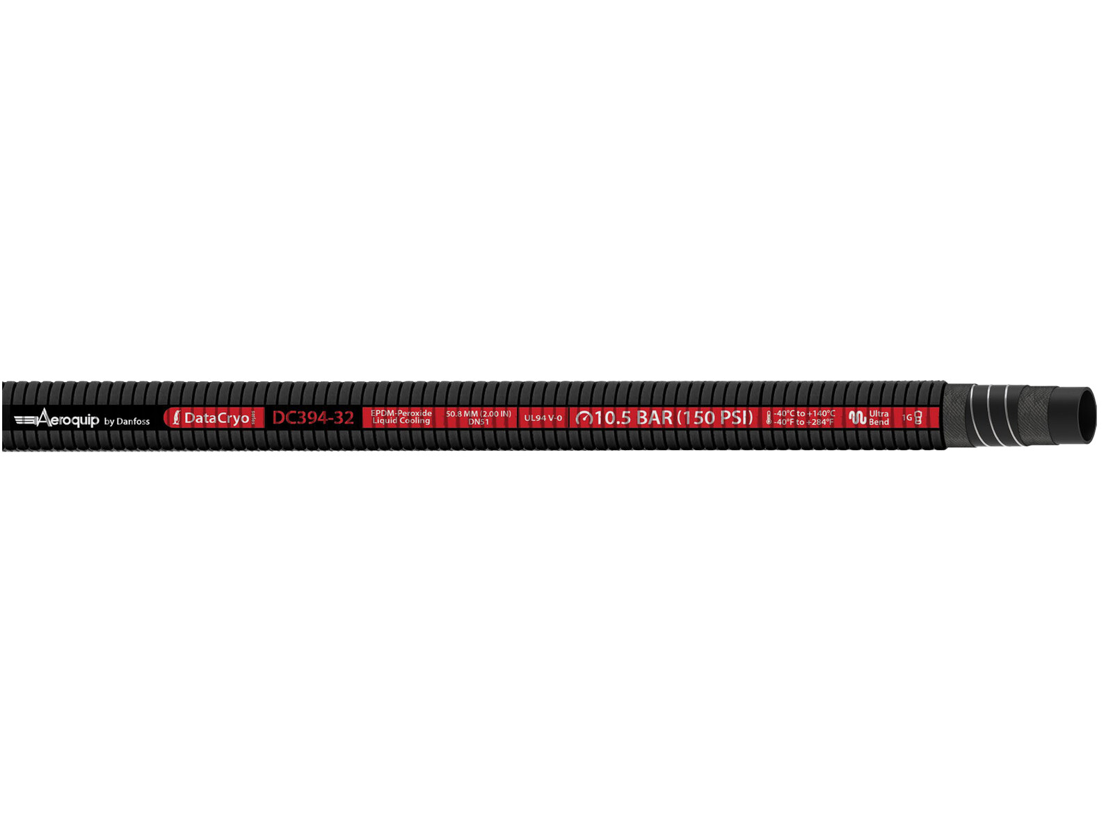 Liquid Cooling Hose 2.1/2" DataCryo Red DC394 EPDM UL94V-0 
