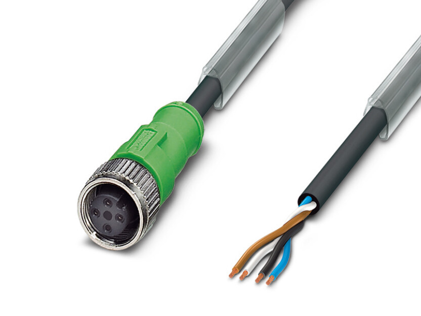Sensor-/actuator cable - SAC-4P- 5.0-PUR/M12FS