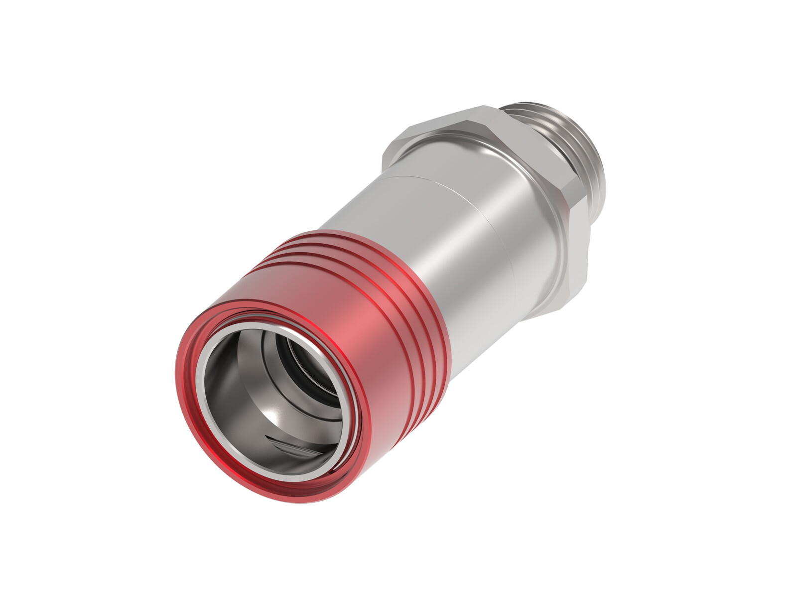 UQD08 Compact Socket 1/2 Male BSPP Red