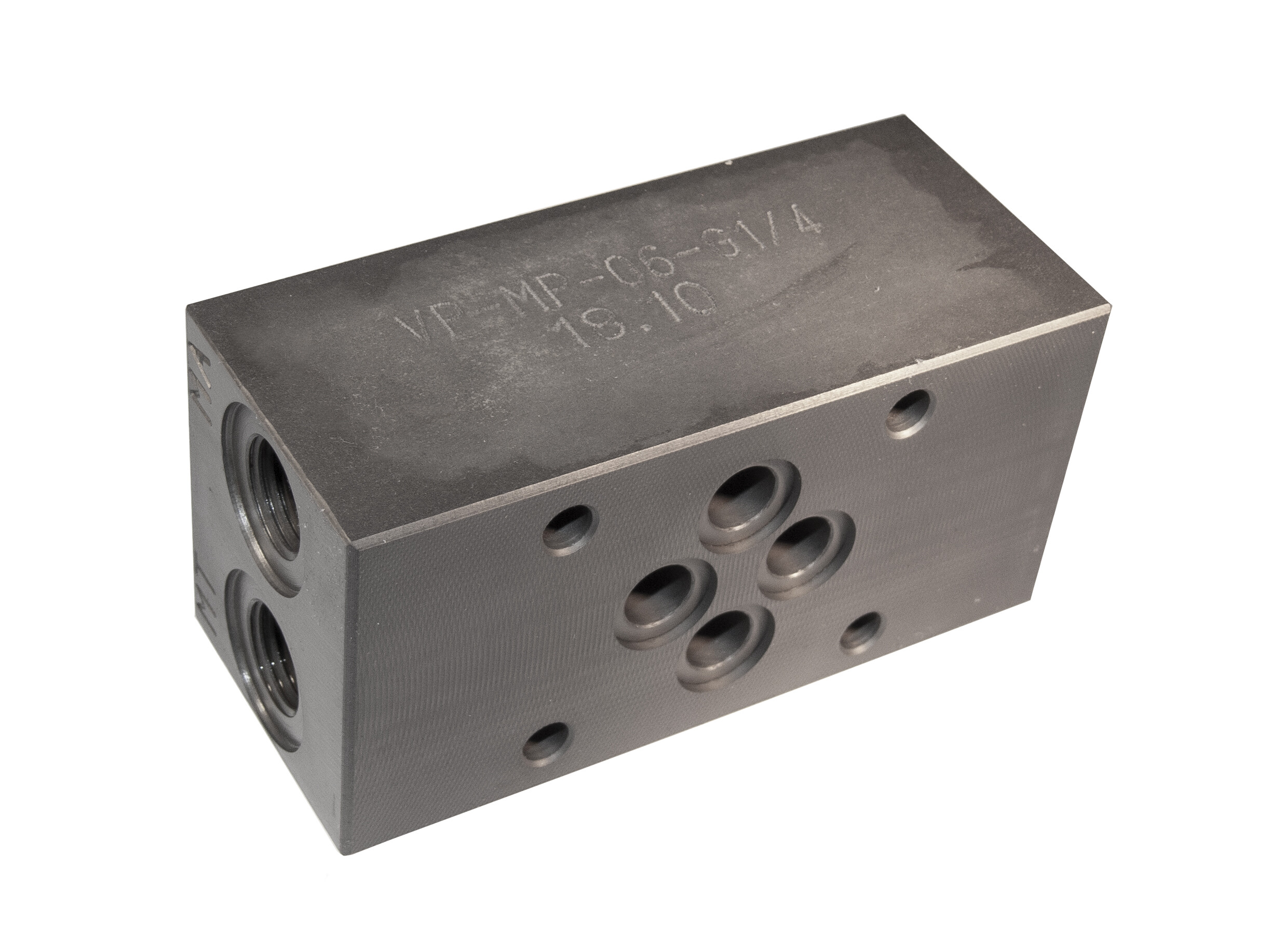 Ventilblock NG6 Mätuttag P T A B G1/4 bygghöjd 40mm