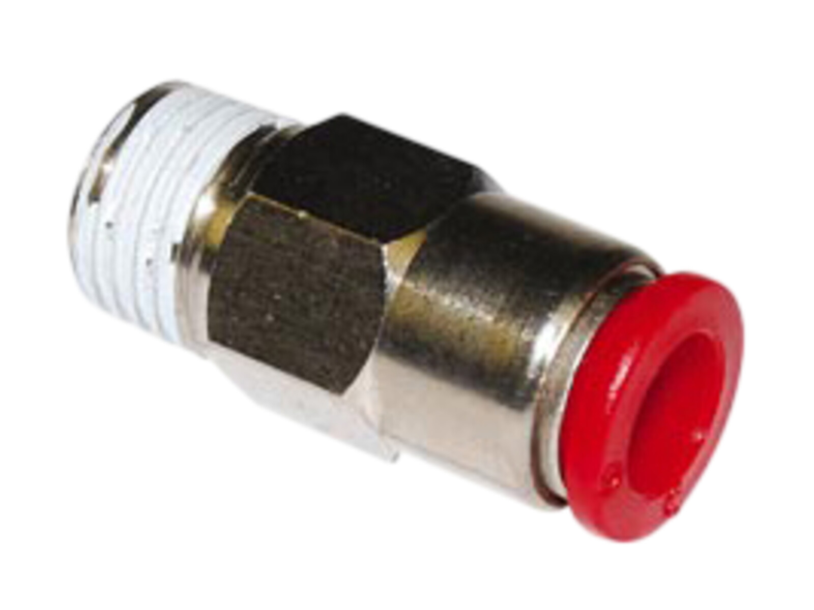 Adapter Rak, Ø4 mm Utv-G1/8 självstängande