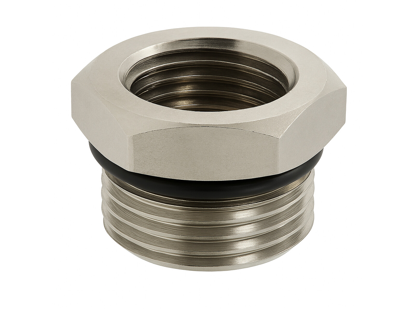 Adapter Straight Out-G1/2" In-G3/8" NBR O-Ring Sealed