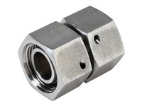 Straight fitting 0° - L-series - with union nuts o-ring stainless - EDKO-L/71 / GZ-L-SY
