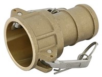 Cam-Coupling type C - Brass    coupler with hose shank