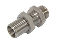 Bulkhead fitting straight 0° - L-series stainless