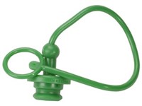 PVC plug for standard coupl. 1 ISO-A Green