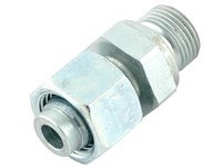 Straight fitting 0° - L-series - DIN union nut x BSP male 60° seal face