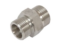 Straight fitting 0° - S-series - Union DIN male x DIN male reducing stainless